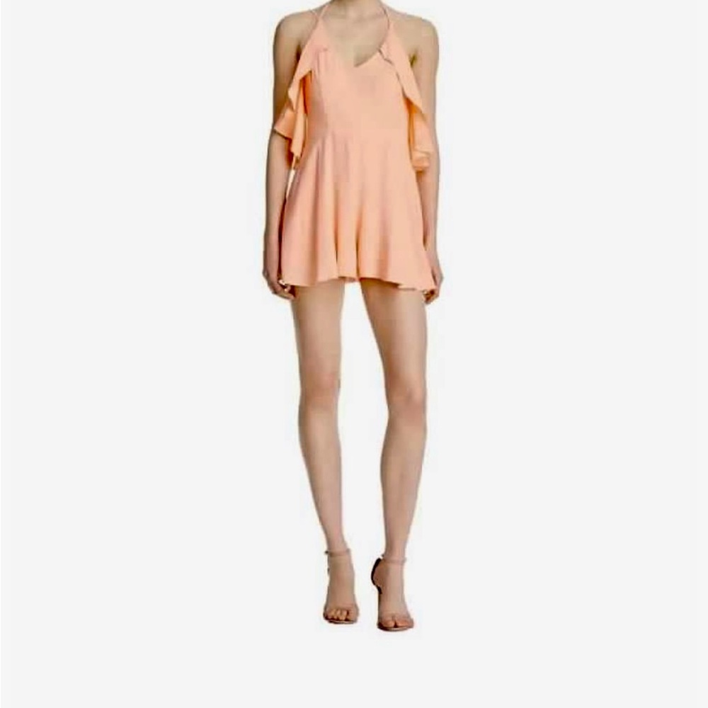 Mustard Seed Orange Jumpsuit Flowy Sleeveless Design